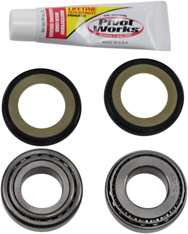 PIVOT WORKS STEERING STEM BEARING KIT OEM REPLACEMENT NATURAL PWSSK-HD01-000