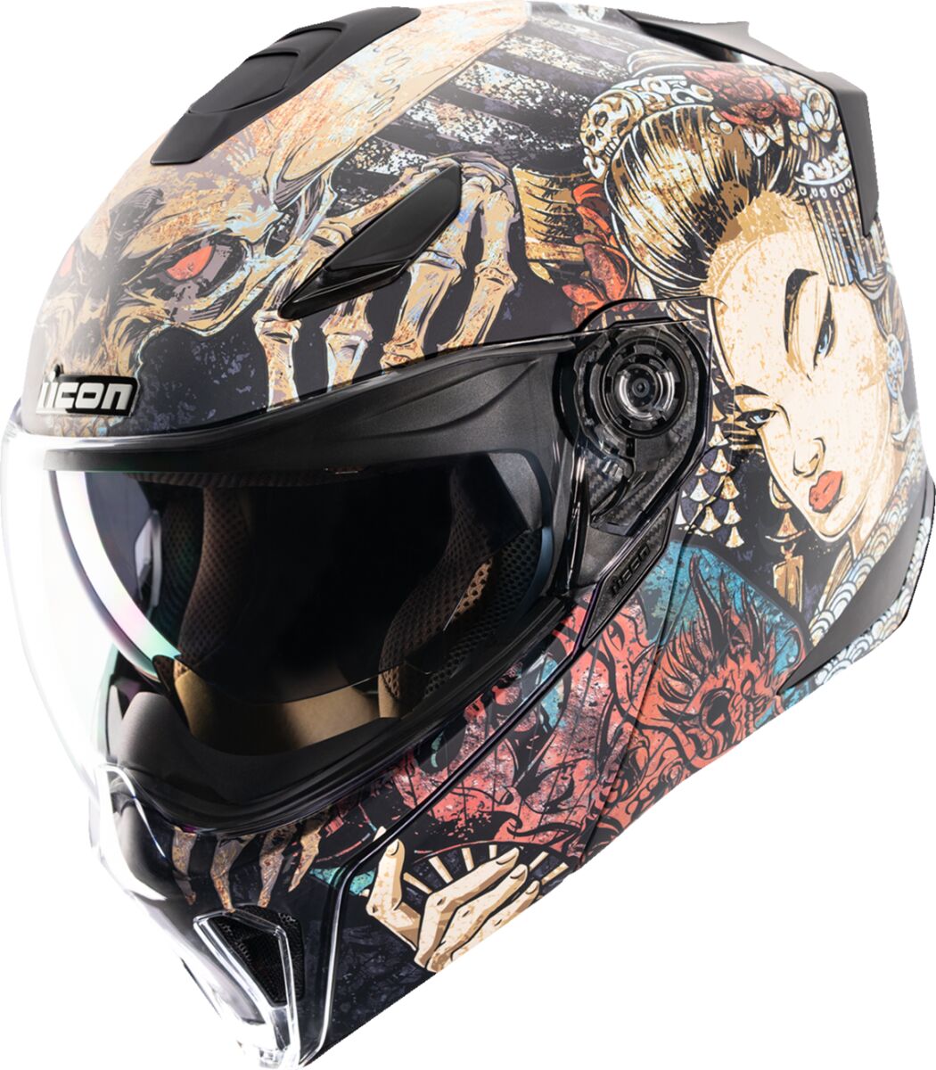 ICON HELMET THRESHOLD ODOKURO BLACK 0100-2715