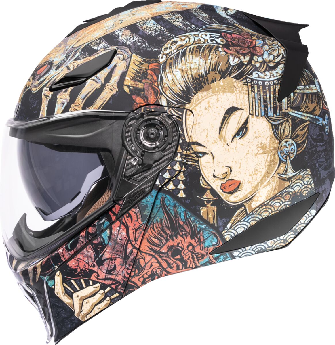 ICON HELMET THRESHOLD ODOKURO BLACK 0100-2720