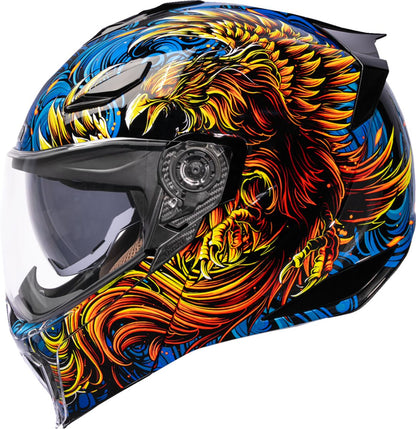 ICON HELMET THRESHOLD BURNBIRDIEBURN BLUE SM 0100-2722