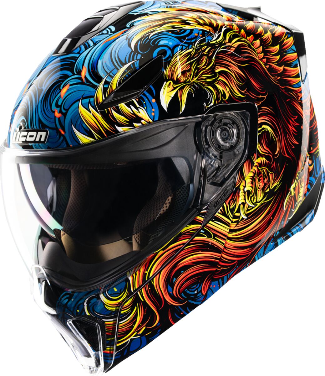 ICON HELMET THRESHOLD BURNBIRDIEBURN BLUE 2X 0100-2726