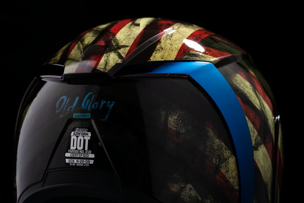 ICON HELMET AIRFORM OLD GLORY GL SM 0101-14783