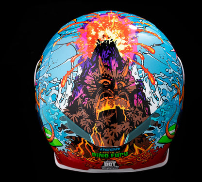 ICON HELMET AIRFORM DINO FURY BLUE 0101-14791