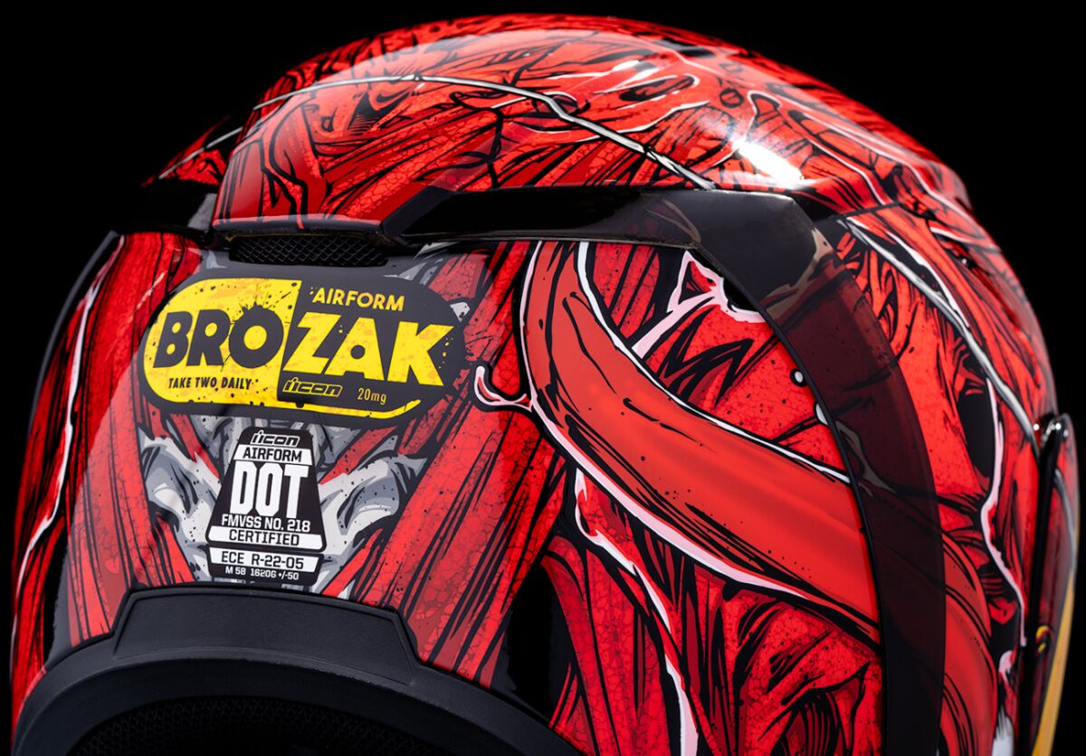 ICON HELMET AIRFORM MIPS BROZAK RED 0101-14942