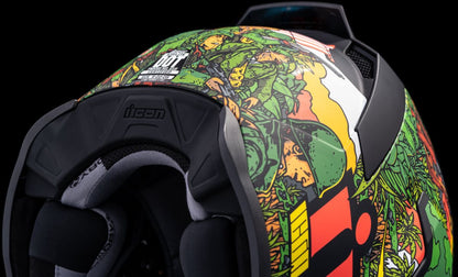 ICON HELMET AIRFLITE GP23 GREEN SM 0101-15058