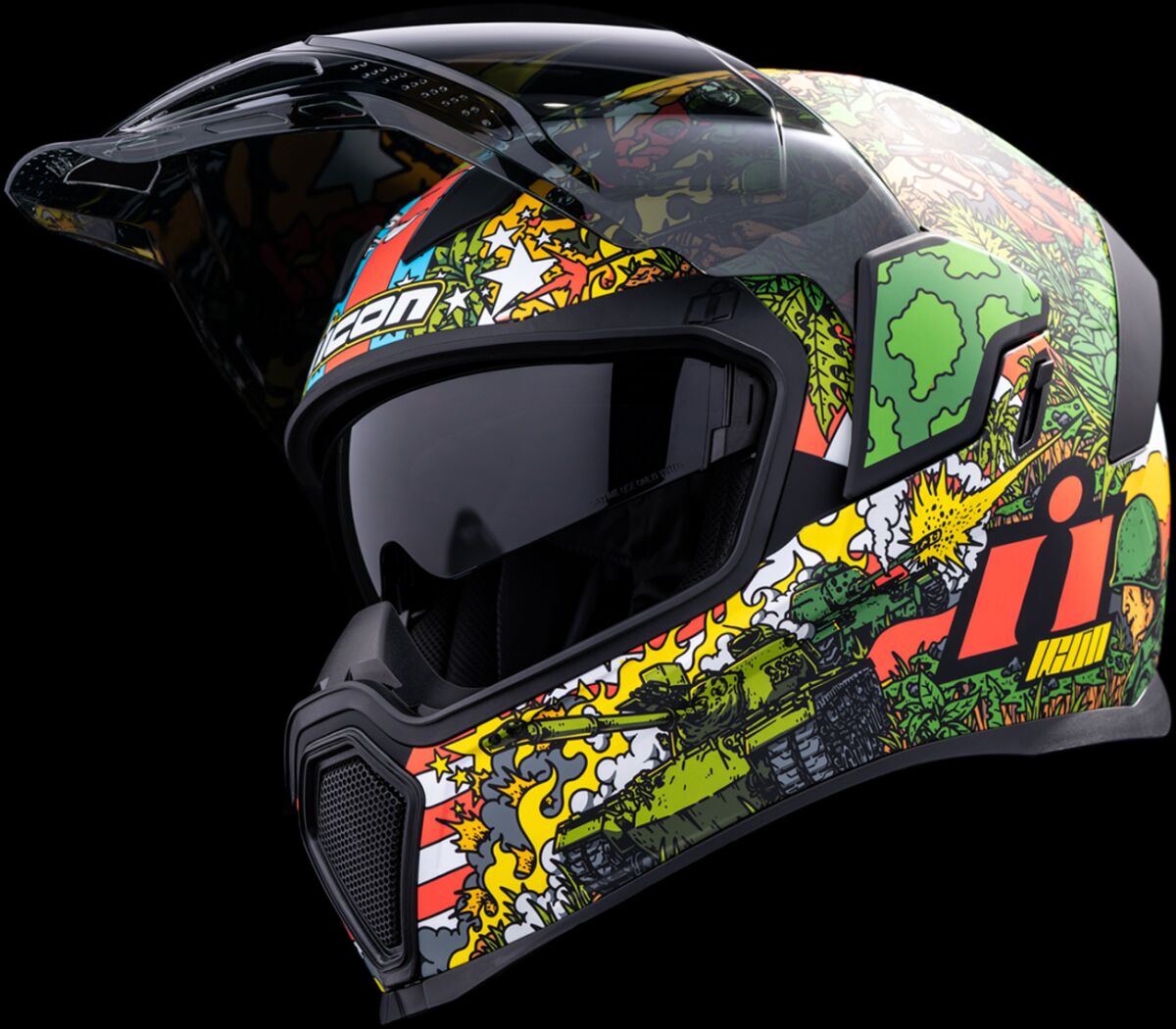 ICON HELMET AIRFLITE GP23 GREEN MD 0101-15059