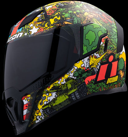 ICON HELMET AIRFLITE GP23 GREEN MD 0101-15059