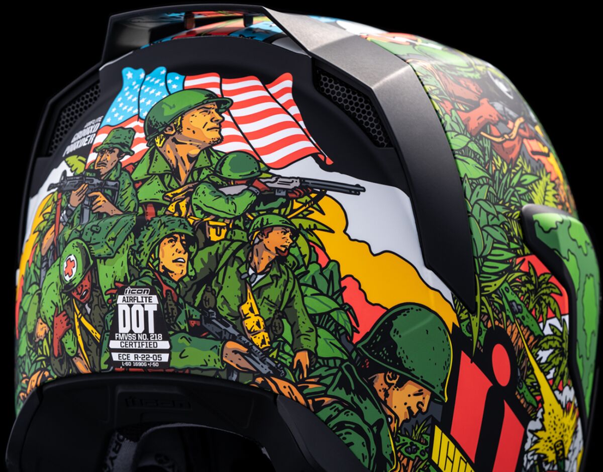 ICON HELMET AIRFLITE GP23 GREEN XL 0101-15061