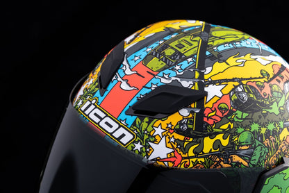 ICON HELMET AIRFLITE GP23 GREEN 2X 0101-15062