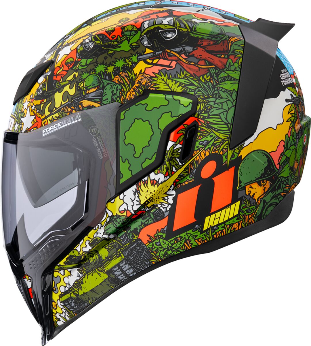 ICON HELMET AIRFLITE GP23 GREEN 3X 0101-15063