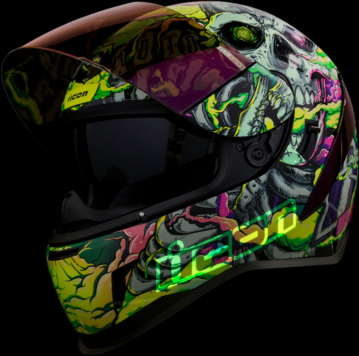 ICON HELMET AIRFORM HIPPIE DIPPY PU 0101-16025
