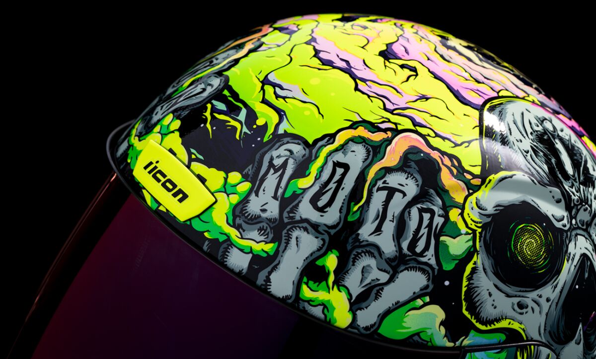 ICON HELMET AIRFORM HIPPIE DIPPY PU 0101-16028
