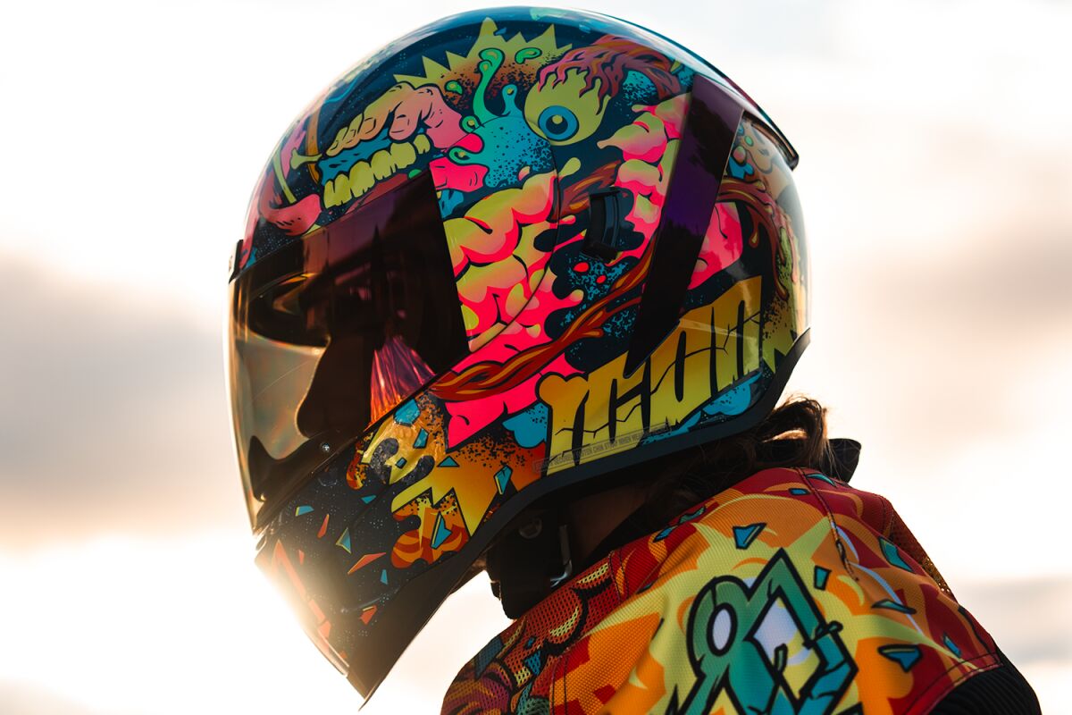 ICON HELMET AIRFORM SCATTERBRAIN PU 0101-17918