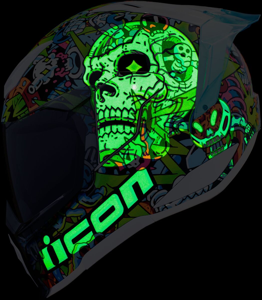 ICON HELMET ULTRAFLITE DOODLE 3 BLU 0101-18066