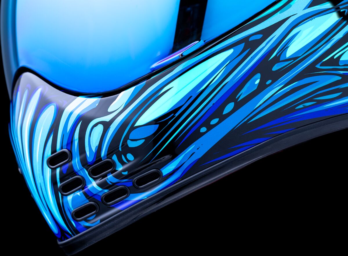 ICON HELMET DOMAIN NOUVEAU BLUE 2X 0101-18535