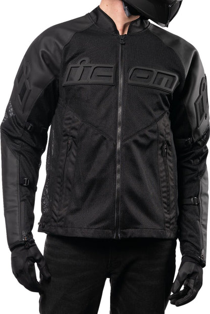 ICON JACKET MESH AF LEATHER CE BLAC 2810-3897