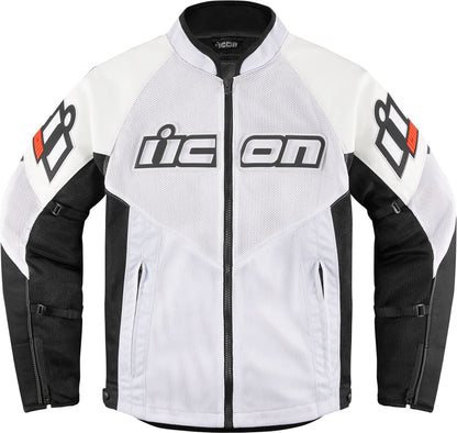 ICON JACKET MESH AF LEATHER CE WHIT 2810-3903