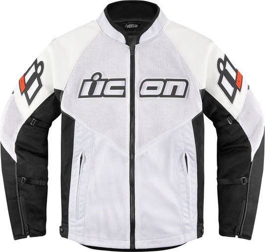 ICON Jacket Mesh AF Leather CE WHIT 2810-3905