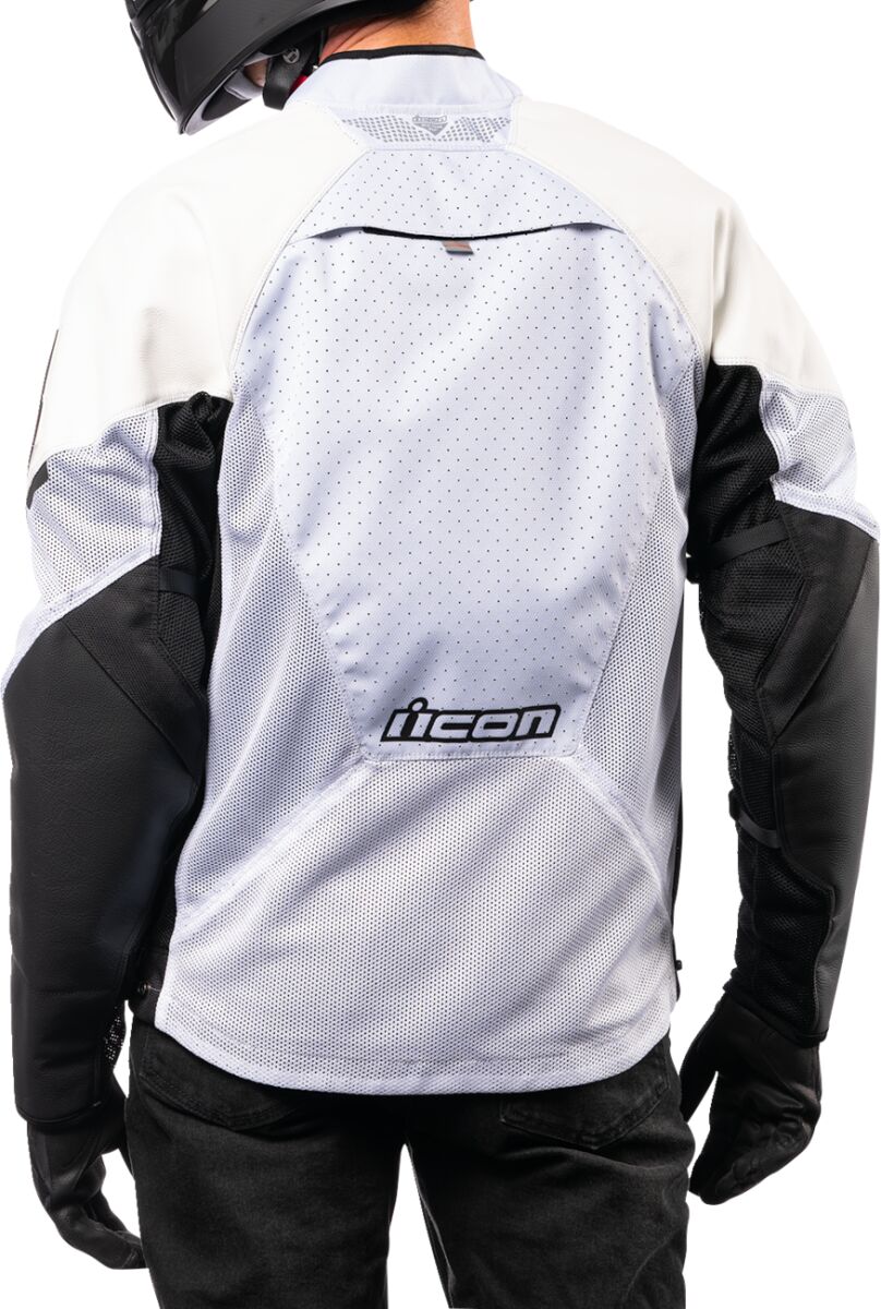 ICON JACKET MESH AF LEATHER CE WHIT 2810-3906
