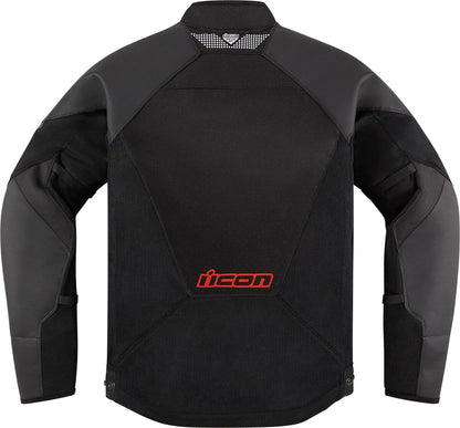 ICON JACKET MESH AF LEATHER CE RED 2810-3908