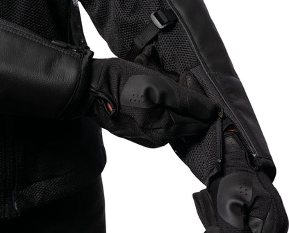 ICON JACKET MESH AF LEATHER CE RED 2810-3911