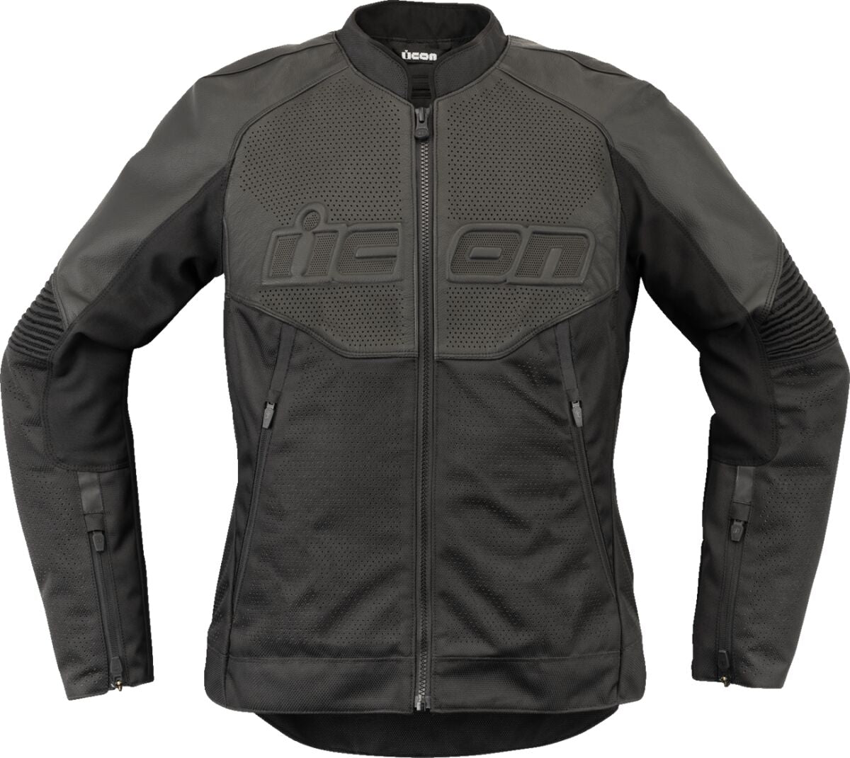 ICON JACKET WM OVERLORD3 LEATHER CE BK SM 28131083