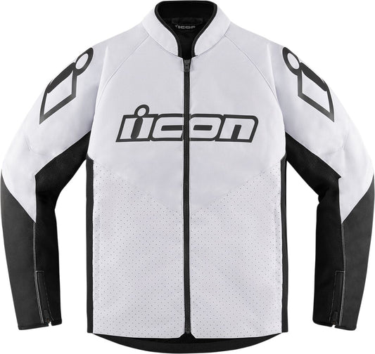 ICON Jacket Hooligan CE White LG 2820-5799