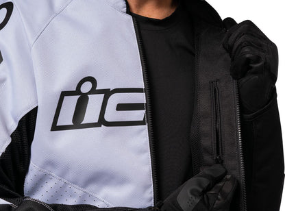 ICON JACKET HOOLIGAN CE WHITE LG 2820-5799