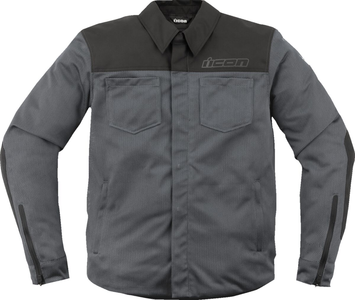 ICON Upstate Mesh CE Jacket - Gray - Medium 2820-6224