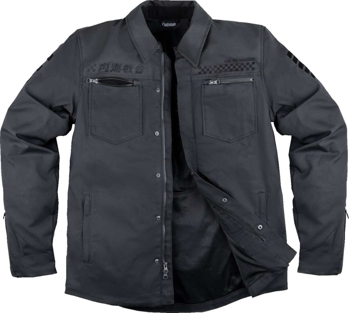 ICON Upstate National Jacket - Black - Large 2820-6562