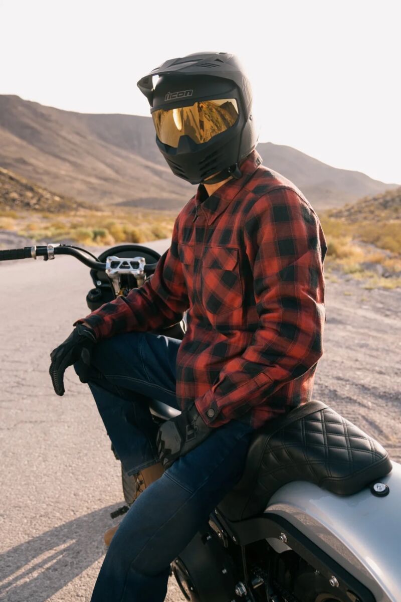 ICON JACKET FALLBLOCK FLANNEL RED XL 2820-7753