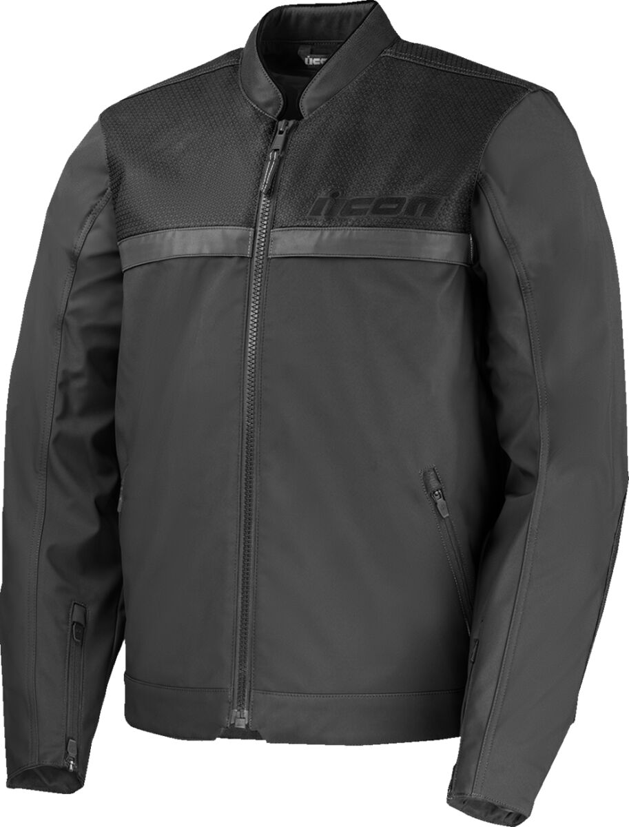 ICON JACKET MIDHAWK BLACK MD 2820-7757