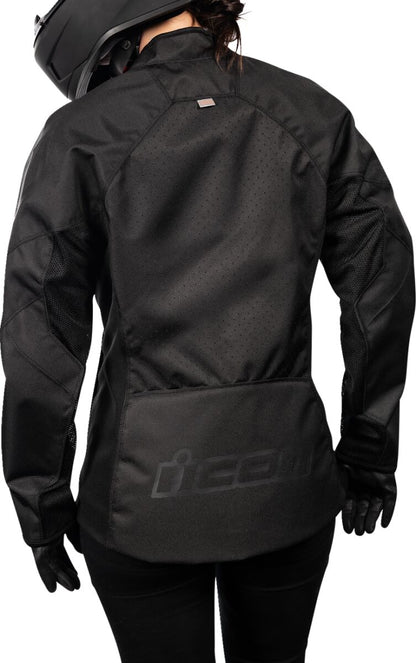 ICON JACKET WM HOOLIGAN CE BLACK MD 2822-1478
