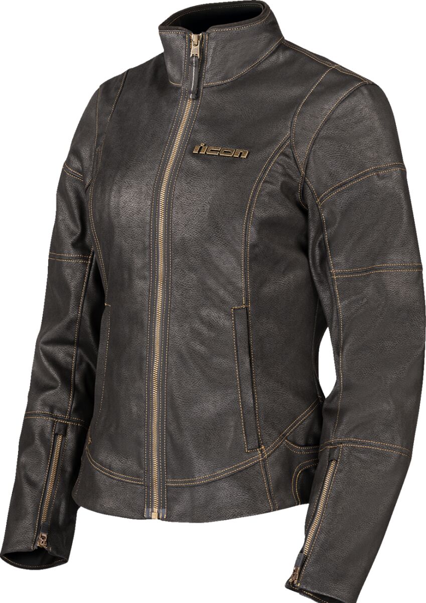 ICON JACKET WM TUSCADERO3 BLACK XS 2822-1766