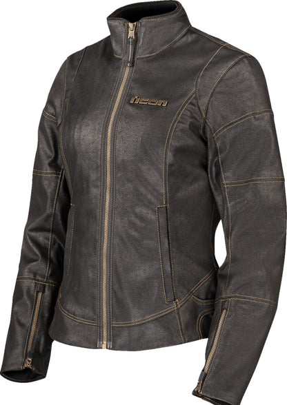 ICON JACKET WM TUSCADERO3 BLACK XS 2822-1766