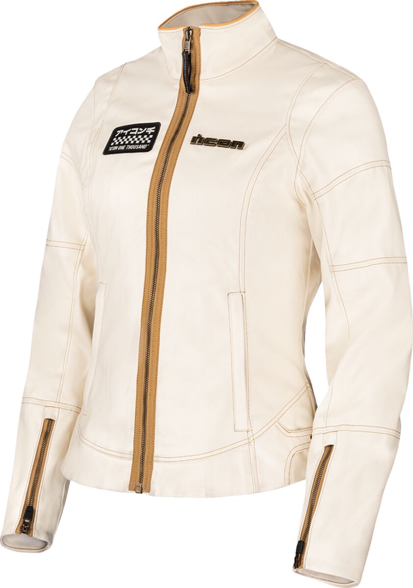 ICON JACKET WM TUSCADERO3 WHITE SM 2822-1776