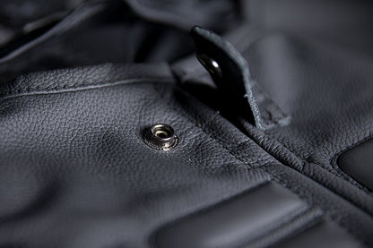 ICON REGULATOR D3O™ LEATHER VEST BLACK S/M 2830-0391