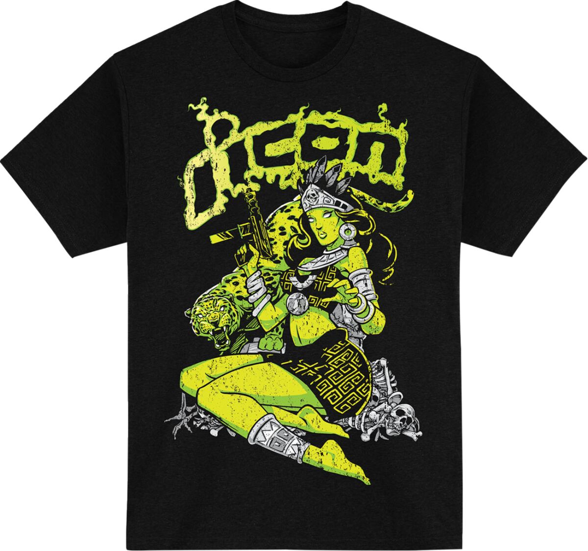 ICON TEE AZTEC NINE BLACK LG 3030-25574