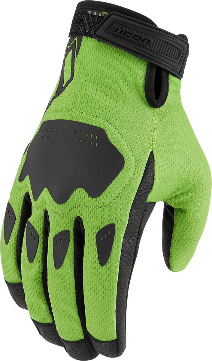 ICON GLOVE HOOLIGAN CE GREEN 3X 3301-4371