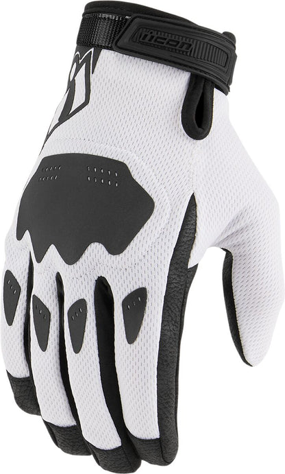 ICON GLOVE HOOLIGAN CE WHITE LG 3301-4392