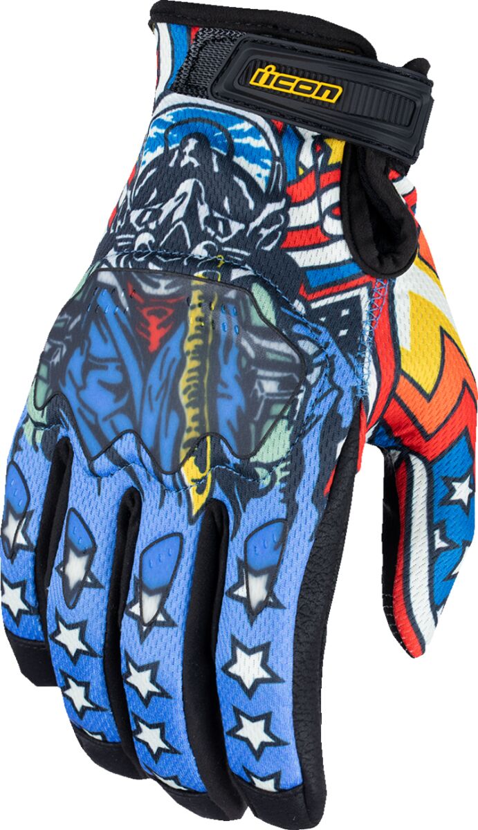 ICON GLOVE HOOLIGAN FLYBOY CE BLUE 3301-4710