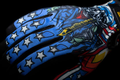 ICON GLOVE HOOLIGAN FLYBOY CE BLUE 3301-4710