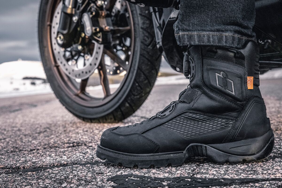 ICON BOOT STORMHAWK BLACK 8 3403-1150