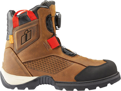ICON BOOT STORMHAWK BROWN 8 3403-1162