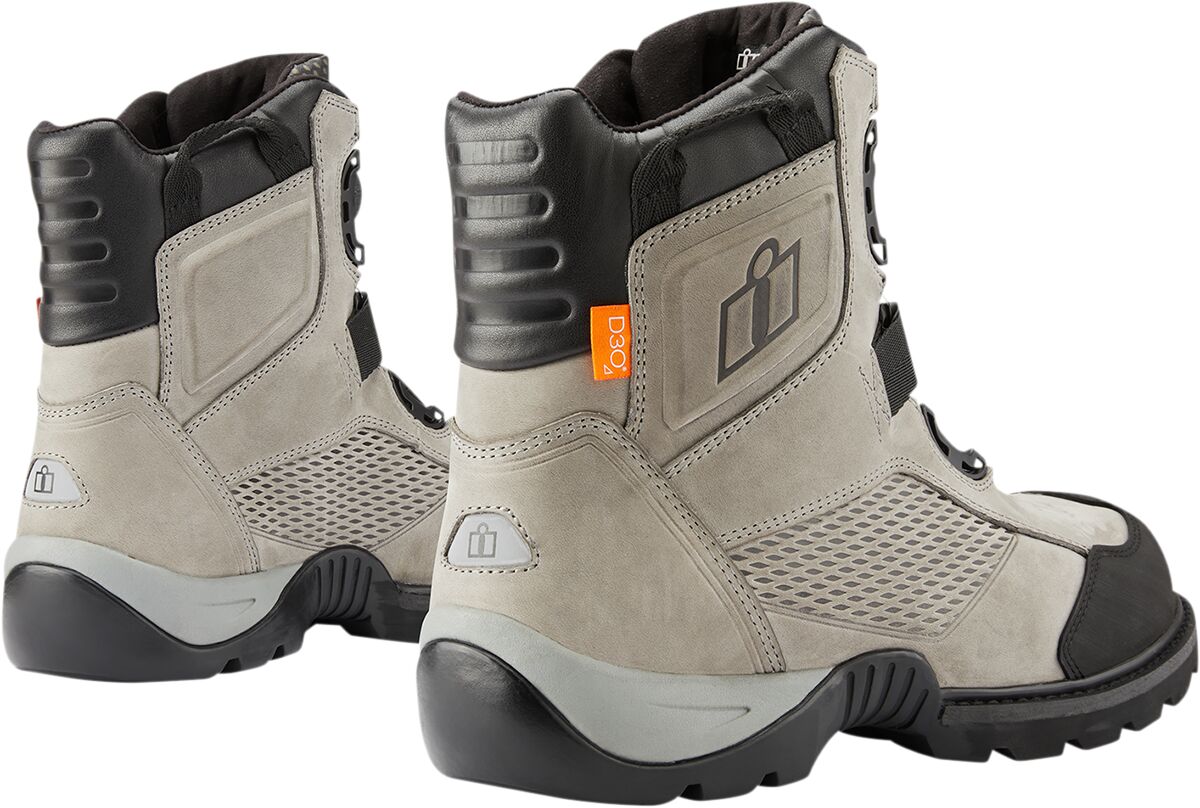 ICON BOOT STORMHAWK GREY 9.5 3403-1177