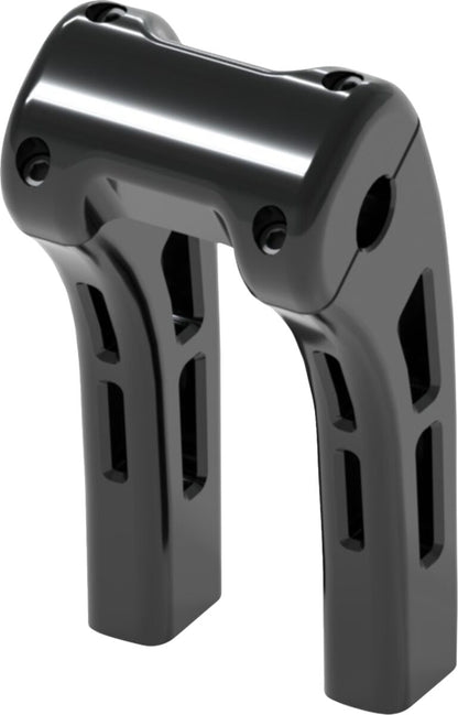 MAGNUM SHIELDING RISER W/ CLAMP GHOST 8" BLACK 4R-0208