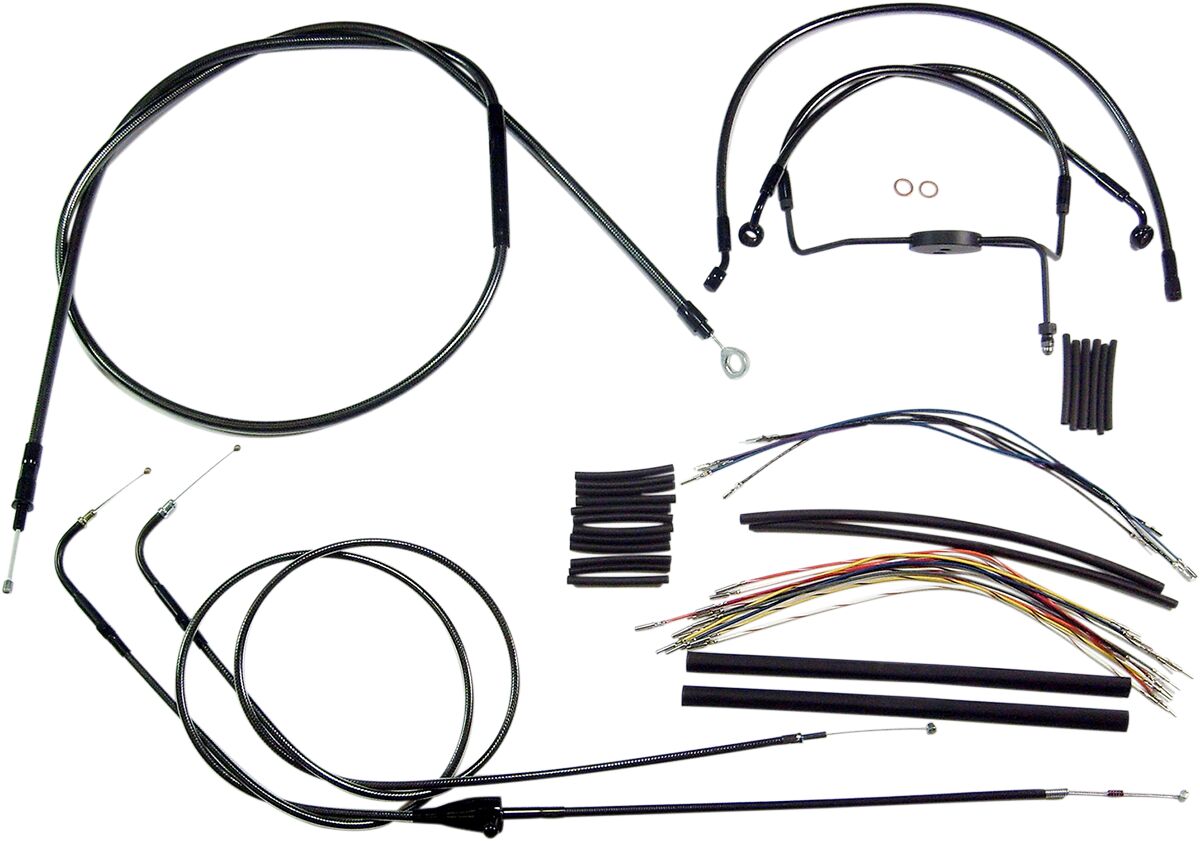 MAGNUM SHIELDING CONTROL CABLE KIT TOURING CHROME BLACK 487281