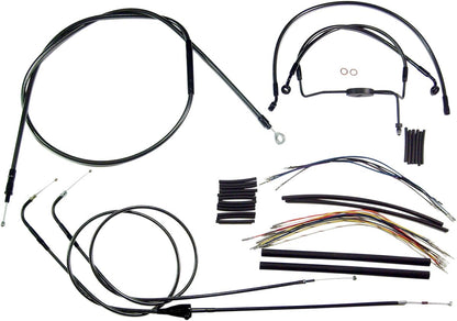 MAGNUM SHIELDING CONTROL CABLE KIT TOURING CHROME BLACK 487282