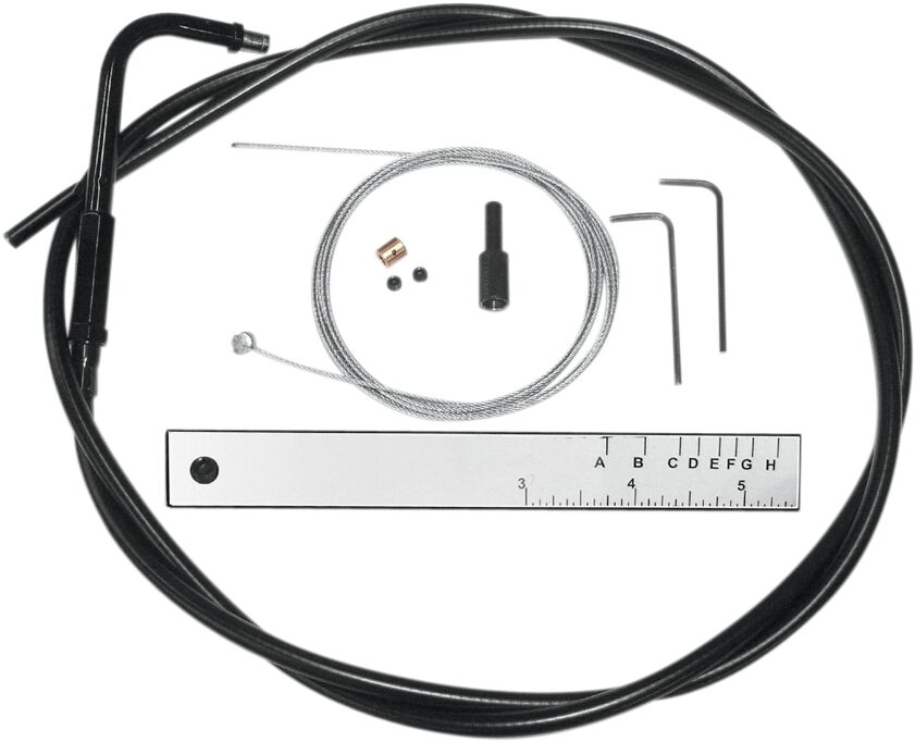 MAGNUM SHIELDING IDLE CABLE BUILDER KIT BYO® VINYL CHROME BLACK 494529