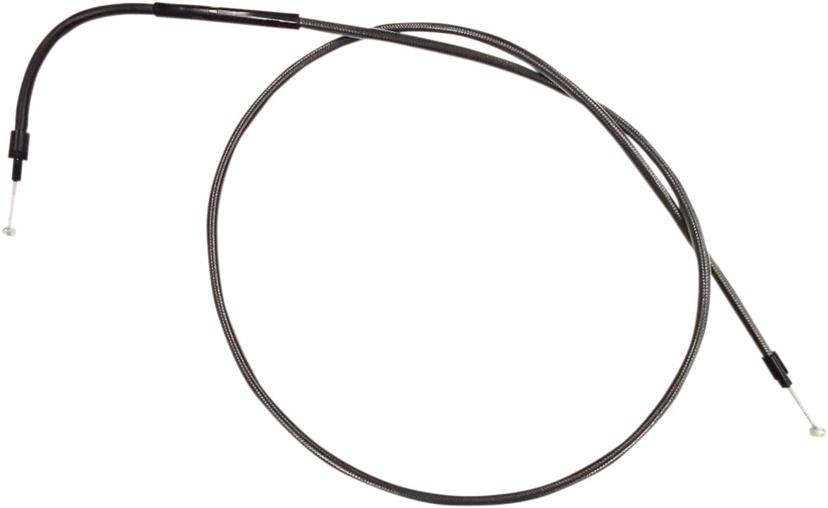 MAGNUM SHIELDING CLUTCH CABLE STOCK-LENGTH REPLACEMENT BLACK PEARL CHROME BLACK/CLEAR 4229